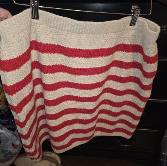A New Day Women's Size XL Cream and Red Striped Skirt NWOT - Picture 9 of 9